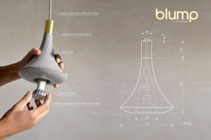 Blump - concrete lamp
