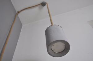 Cylinder - concrete hanging lamp