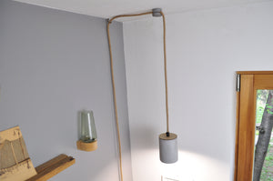Cylinder - concrete hanging lamp