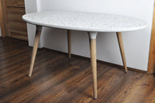 Load image into Gallery viewer, Concrete table, beton asztal, terrazzo asztal, besignbeton
