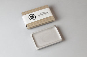 concrete soap holder + gift soap