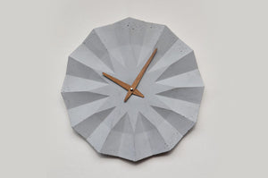 concrete wall clock