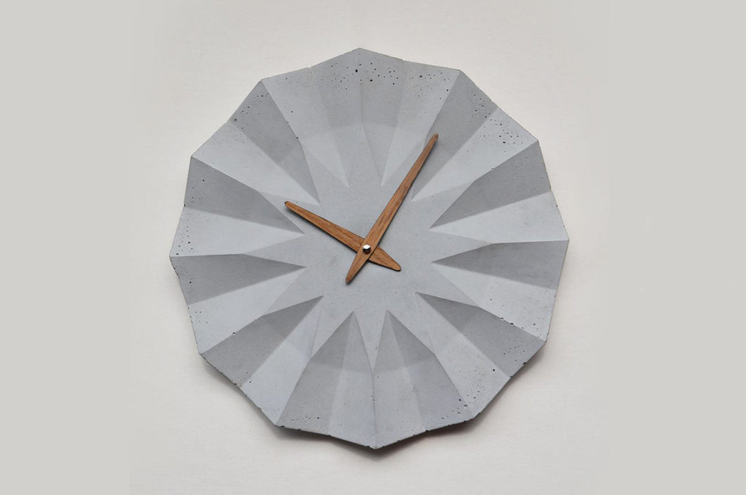concrete wall clock