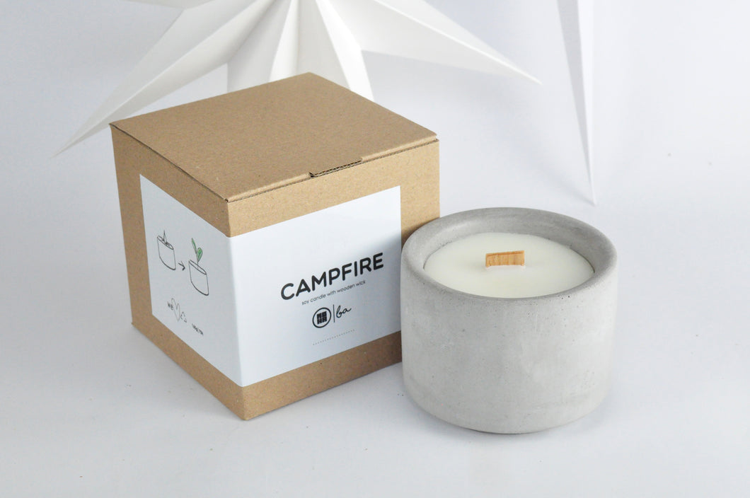 concrete candle 